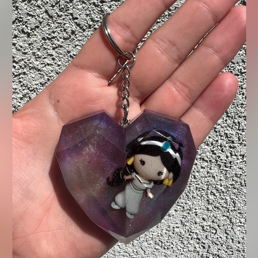 Jasmine from Aladdin Resin Keychain / Purse Charm